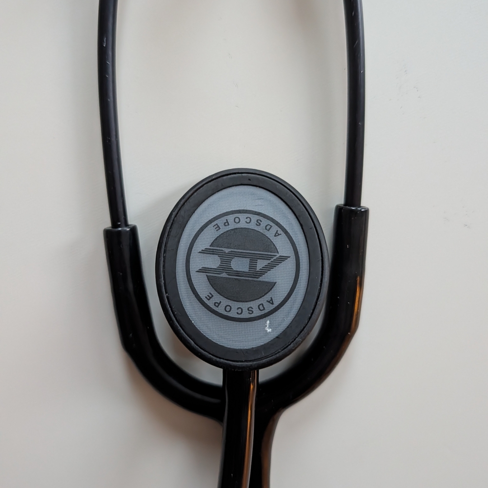 Adscope Black Stethoscope - Picture 3 of 4